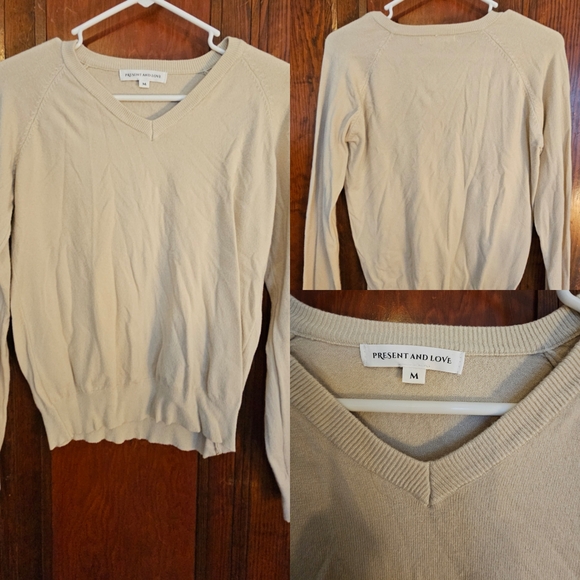 Present and Love Sweaters - Women's Cream Sweater